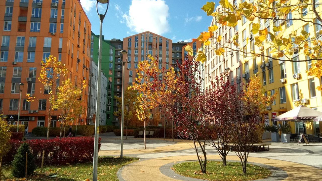 Positive Smile Studio Apartment In The Colorful Comfort Town Residental Complex. Kt-06. Kiev Eksteriør bilde