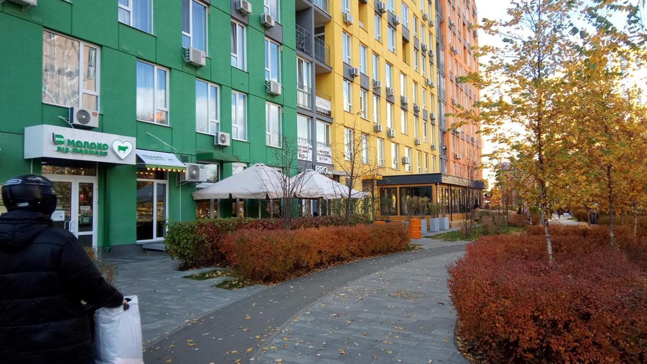 Positive Smile Studio Apartment In The Colorful Comfort Town Residental Complex. Kt-06. Kiev Eksteriør bilde